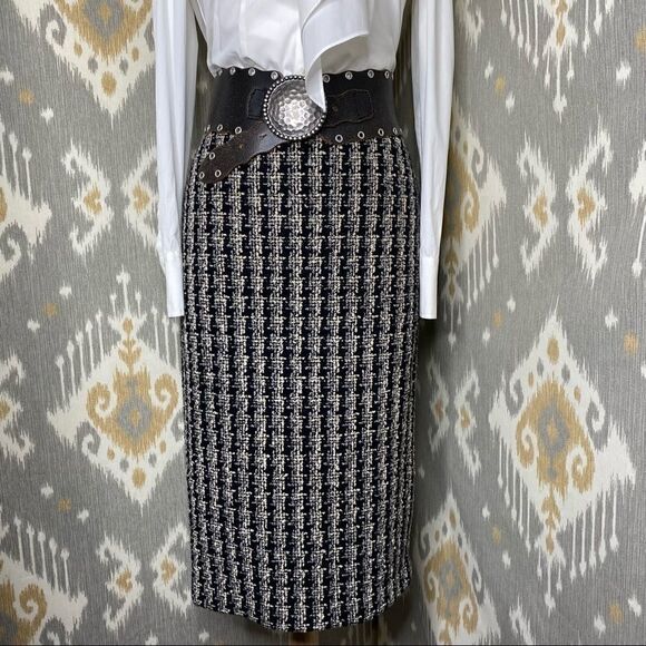 Ralph Lauren Collection | Fall 2004 Made-in-Italy Bouclé Tweed Skirt - Picture 4 of 16